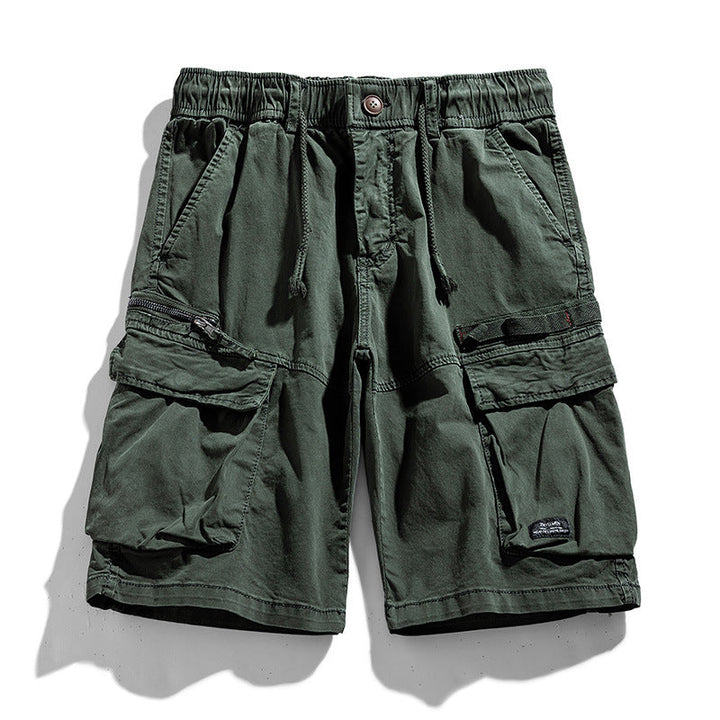 Men's Cotton Lightweight Drawstring Cargo Shorts