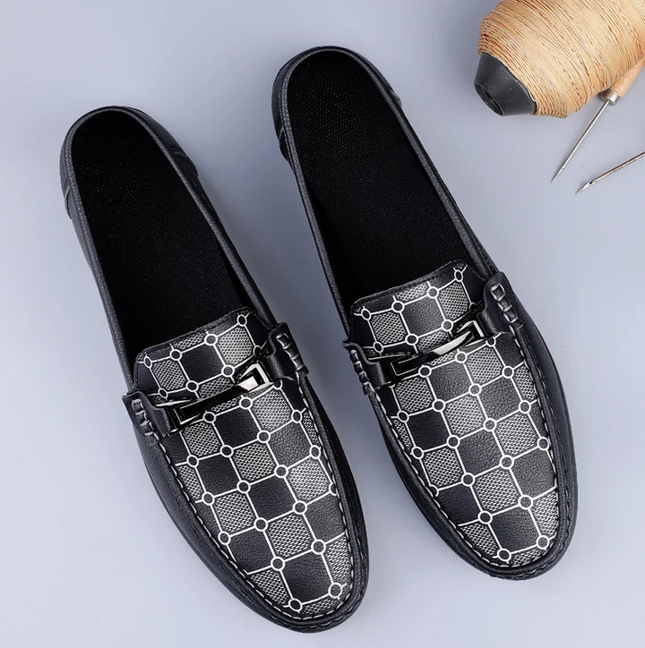 Men's Patterned Comfortable Leather Loafers