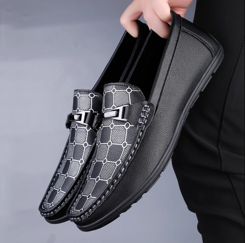 Men's Patterned Comfortable Leather Loafers