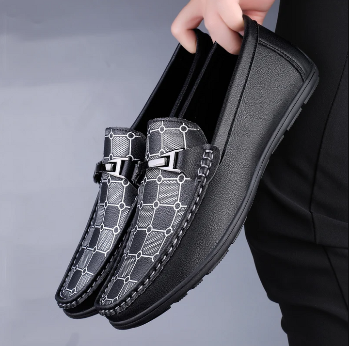 Men's Patterned Comfortable Leather Loafers