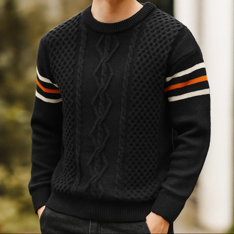 Men's Cable Knit Warm Sweater