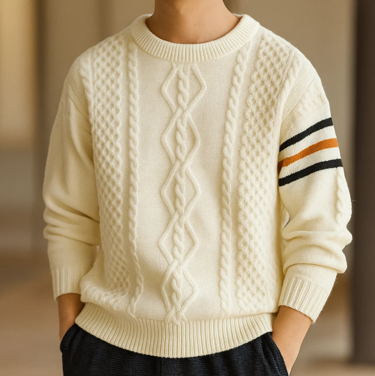 Men's Cable Knit Warm Sweater