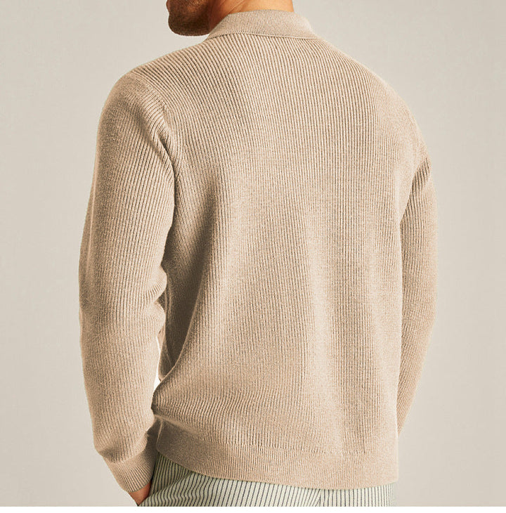 Men’s Textured Button-Up Comfort Cardigan