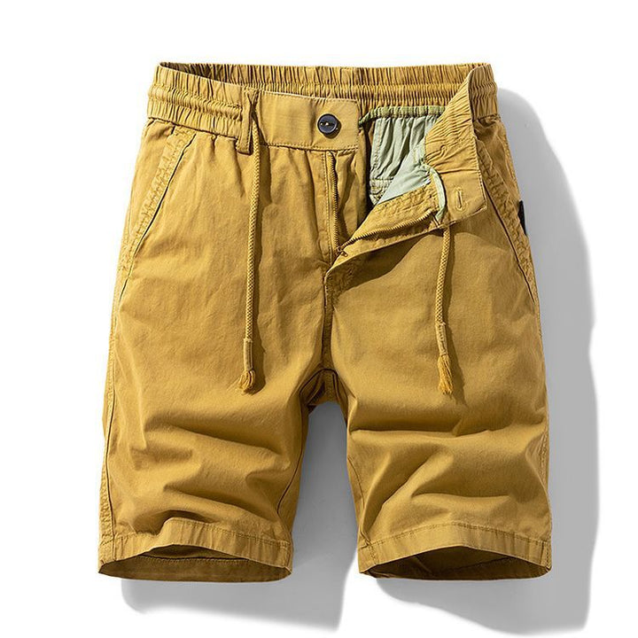 Men's Cotton Drawstring Cargo Shorts