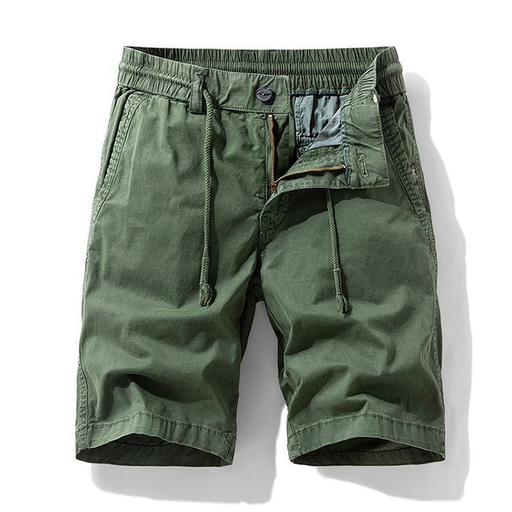 Men's Cotton Drawstring Cargo Shorts