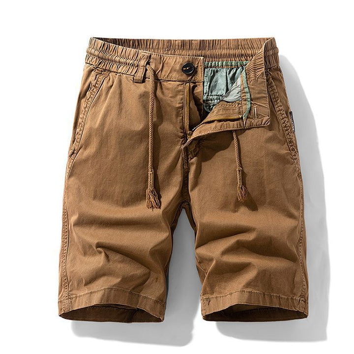 Men's Cotton Drawstring Cargo Shorts