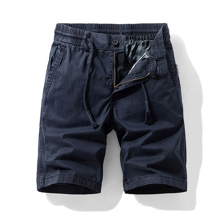 Men's Cotton Drawstring Cargo Shorts