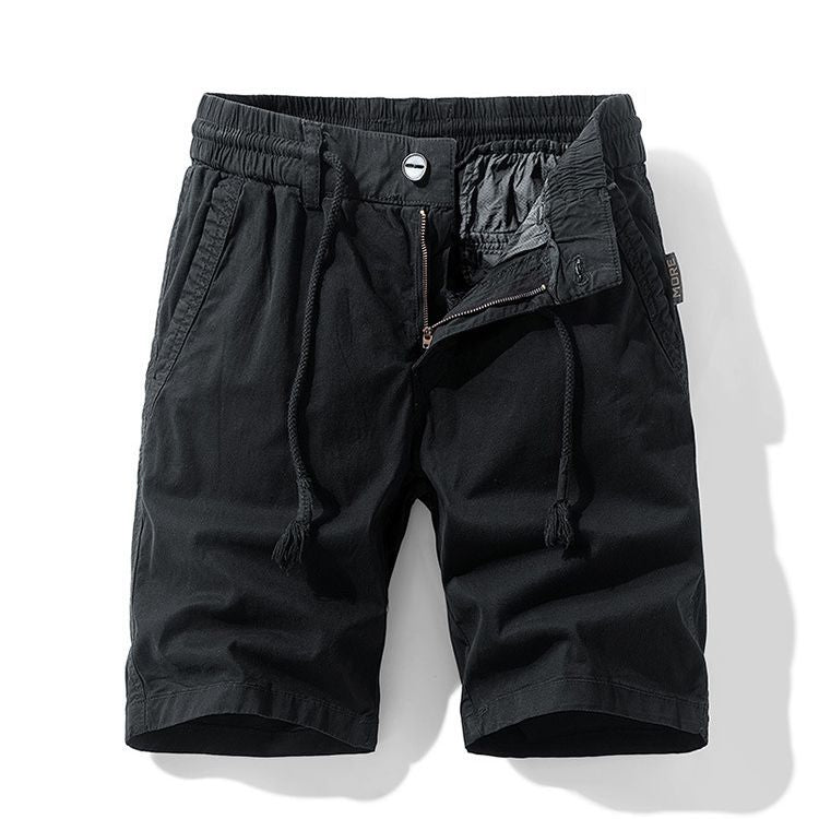Men's Cotton Drawstring Cargo Shorts