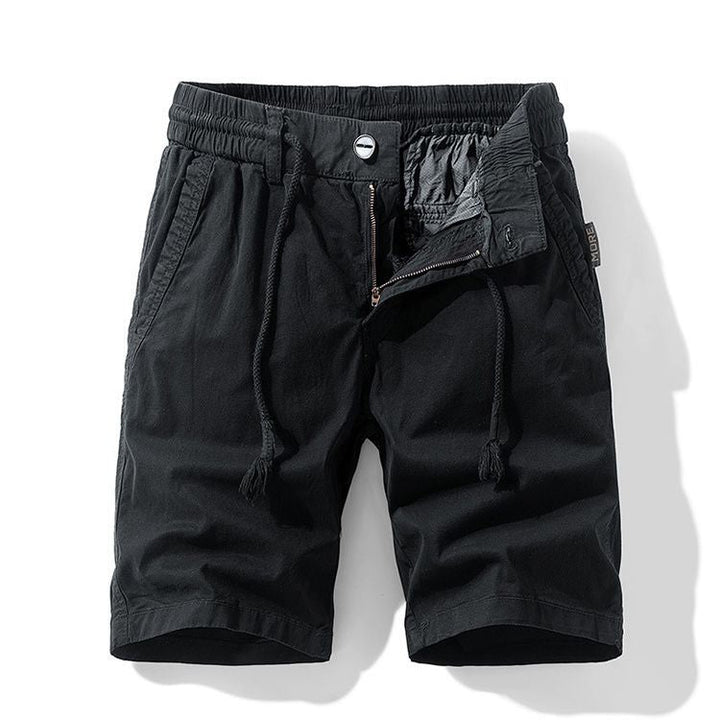 Men's Cotton Drawstring Cargo Shorts