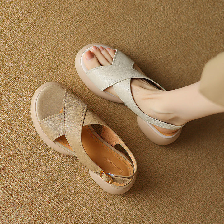 Women's Cross-Strap Comfort Slingback Sandals