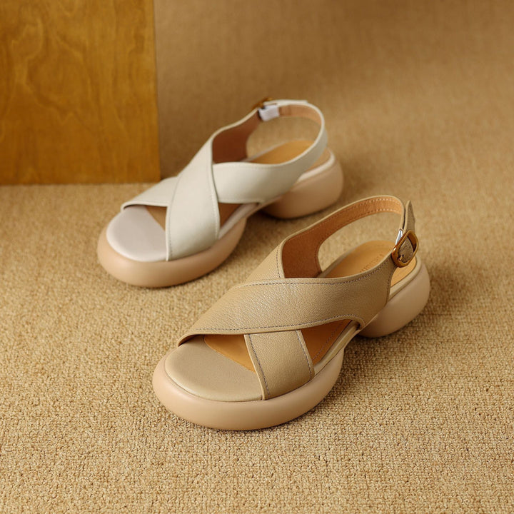 Women's Cross-Strap Comfort Slingback Sandals