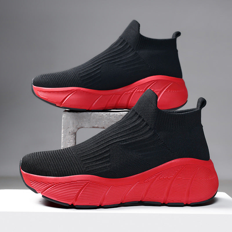 Men's Breathable Knit Slip-On Comfort Sneakers