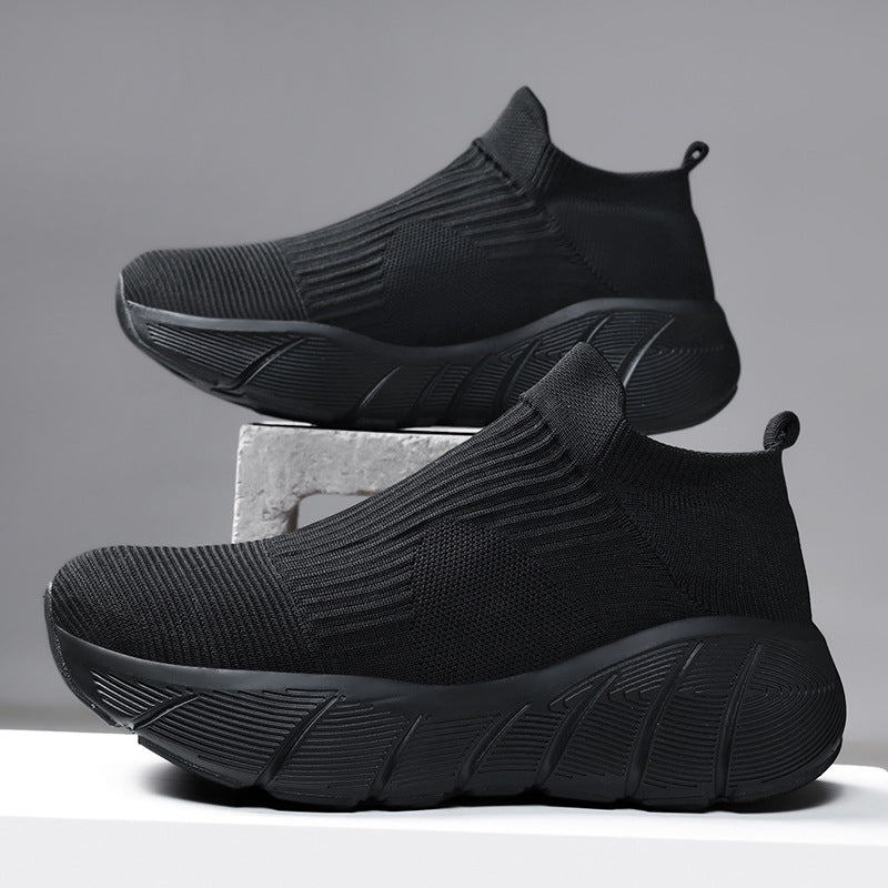 Men's Breathable Knit Slip-On Comfort Sneakers