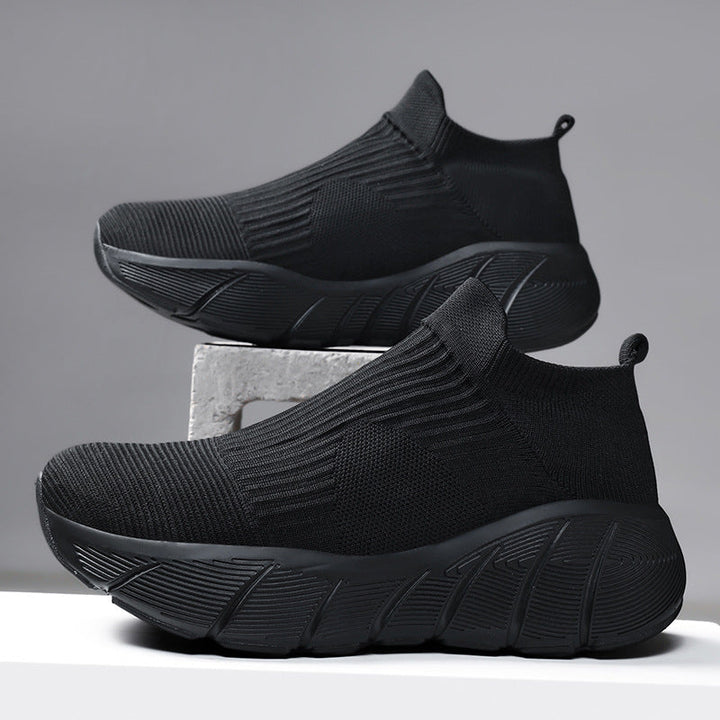 Men's Breathable Knit Slip-On Comfort Sneakers