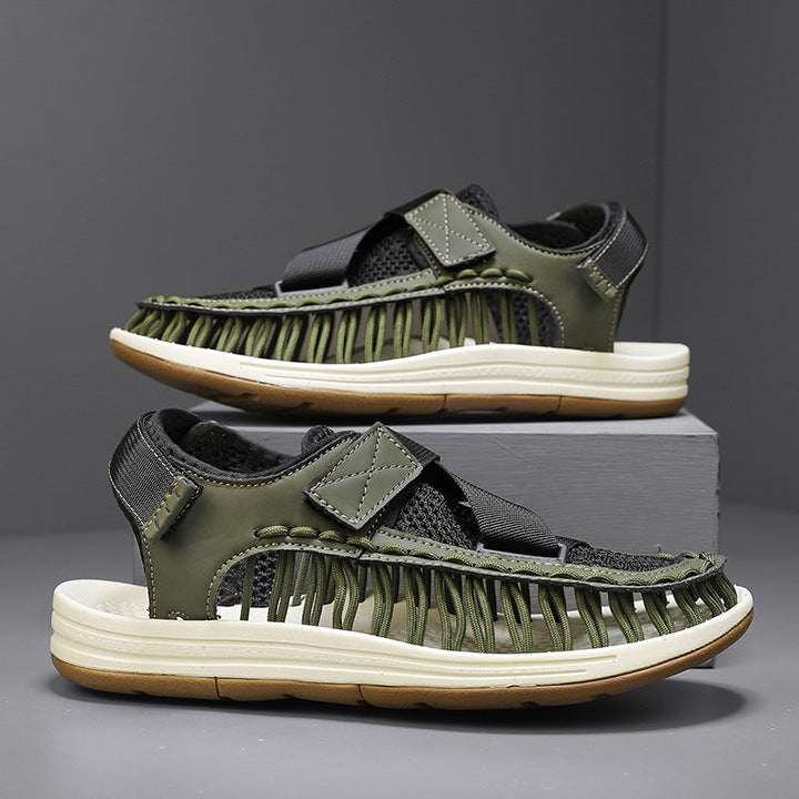 Men's Woven Breathable Mesh Comfortable Sandals