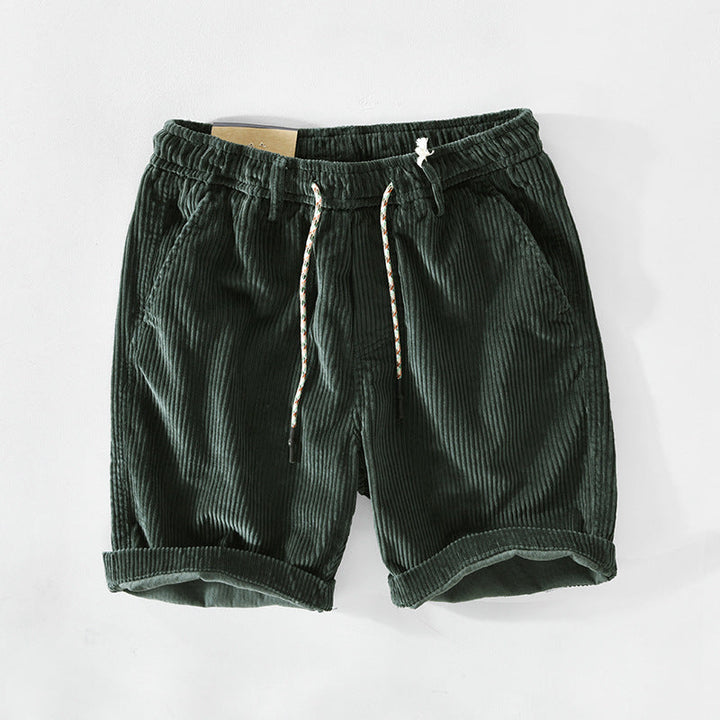 Men's Corduroy Comfortable Drawstring Shorts