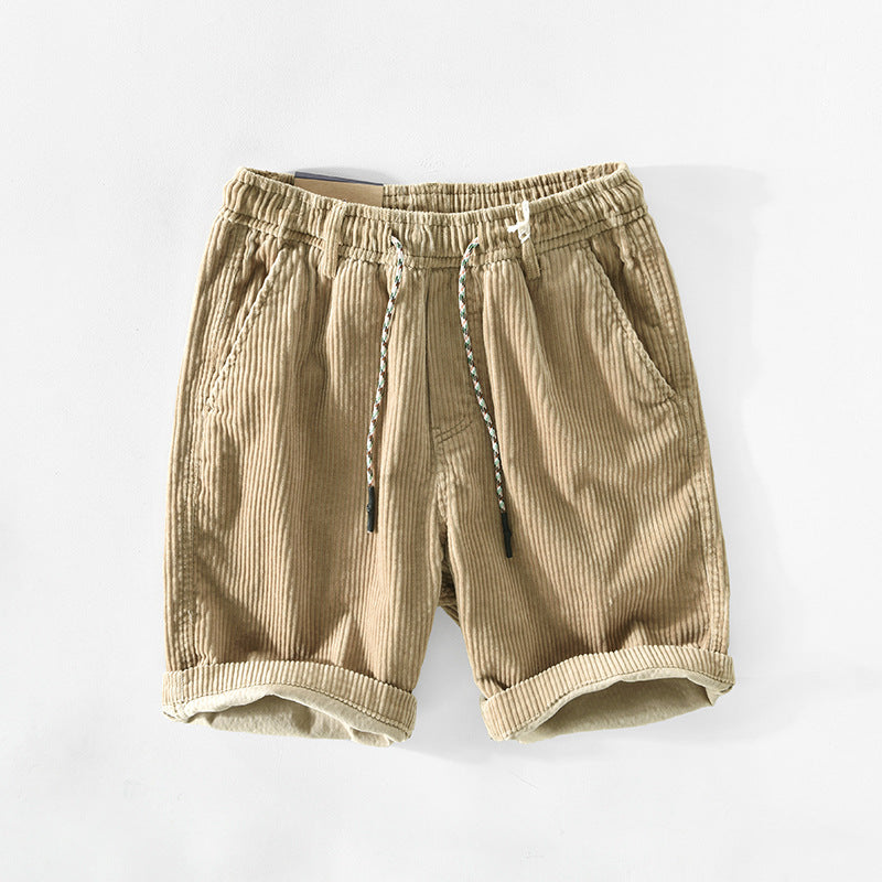 Men's Corduroy Comfortable Drawstring Shorts