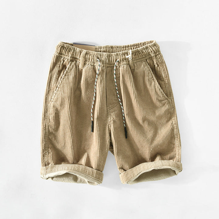 Men's Corduroy Comfortable Drawstring Shorts