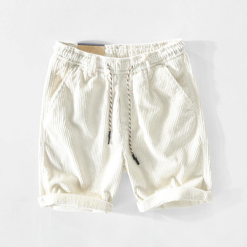 Men's Corduroy Comfortable Drawstring Shorts