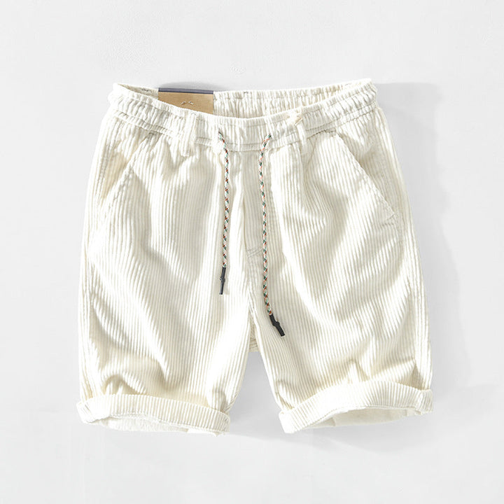 Men's Corduroy Comfortable Drawstring Shorts