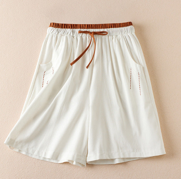 Women's Cotton Breathable Drawstring Shorts