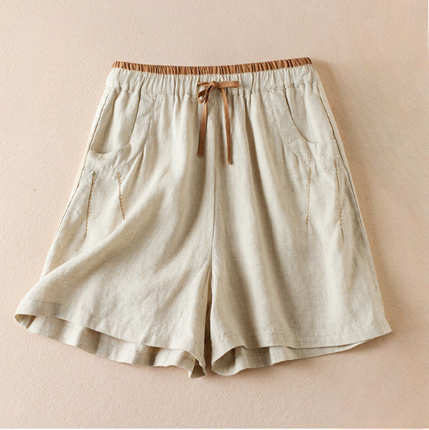 Women's Cotton Breathable Drawstring Shorts