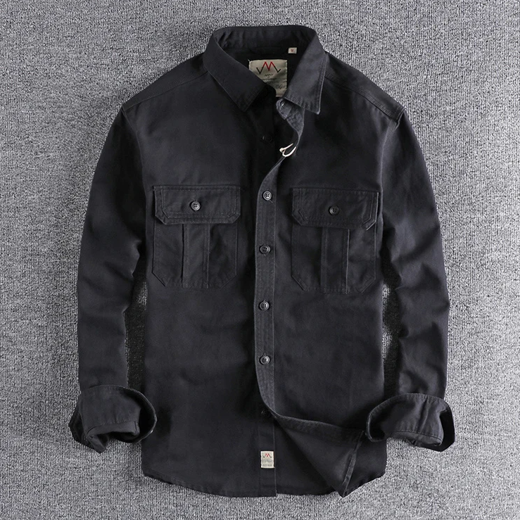 Men's Cotton Long Sleeve Workwear Shirt