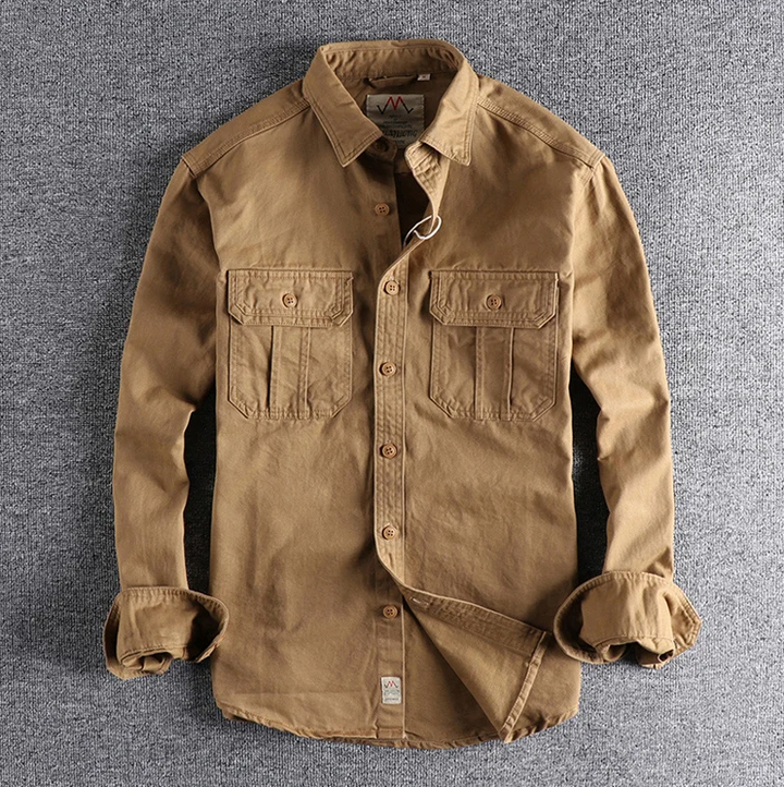 Men's Cotton Long Sleeve Workwear Shirt