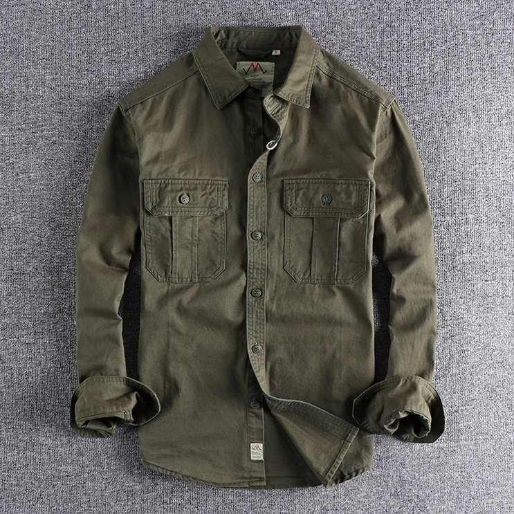 Men's Cotton Long Sleeve Workwear Shirt