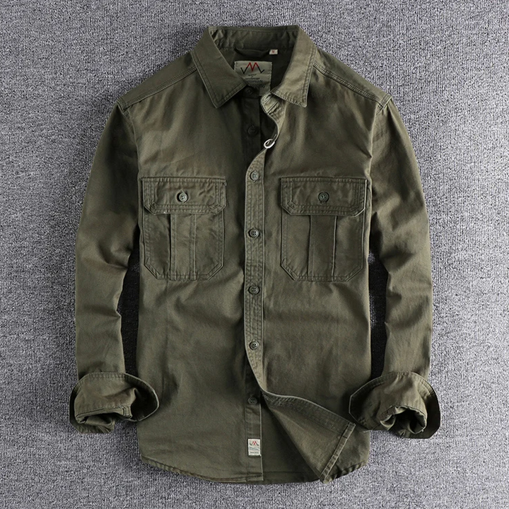 Men's Cotton Long Sleeve Workwear Shirt