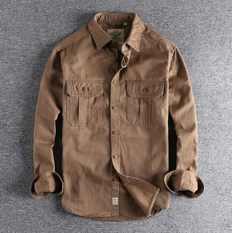 Men's Cotton Long Sleeve Workwear Shirt