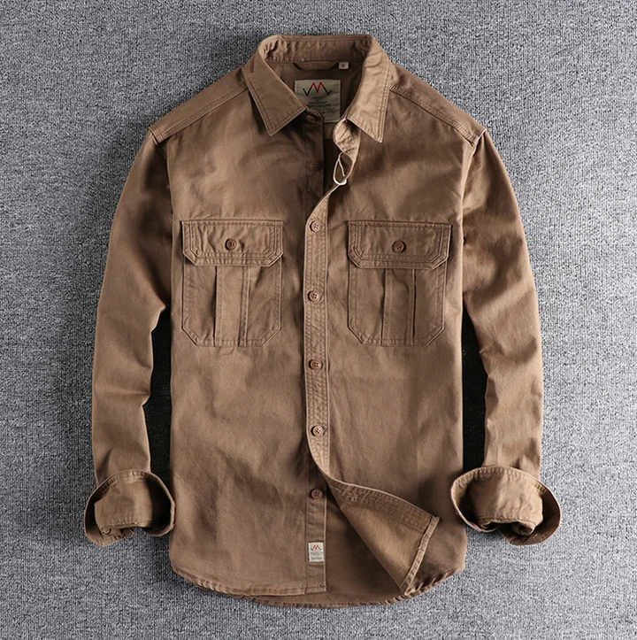 Men's Cotton Long Sleeve Workwear Shirt