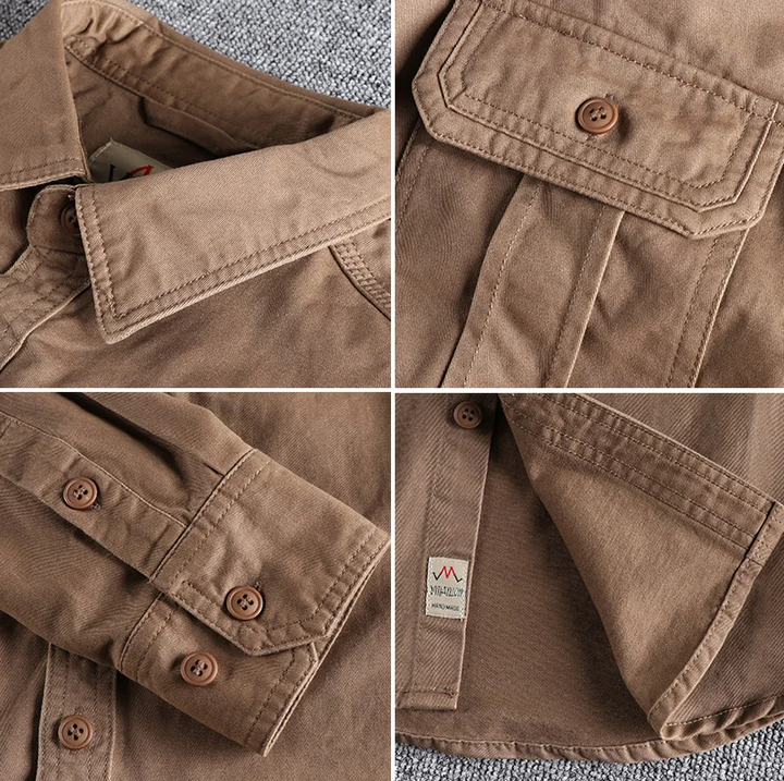 Men's Cotton Long Sleeve Workwear Shirt