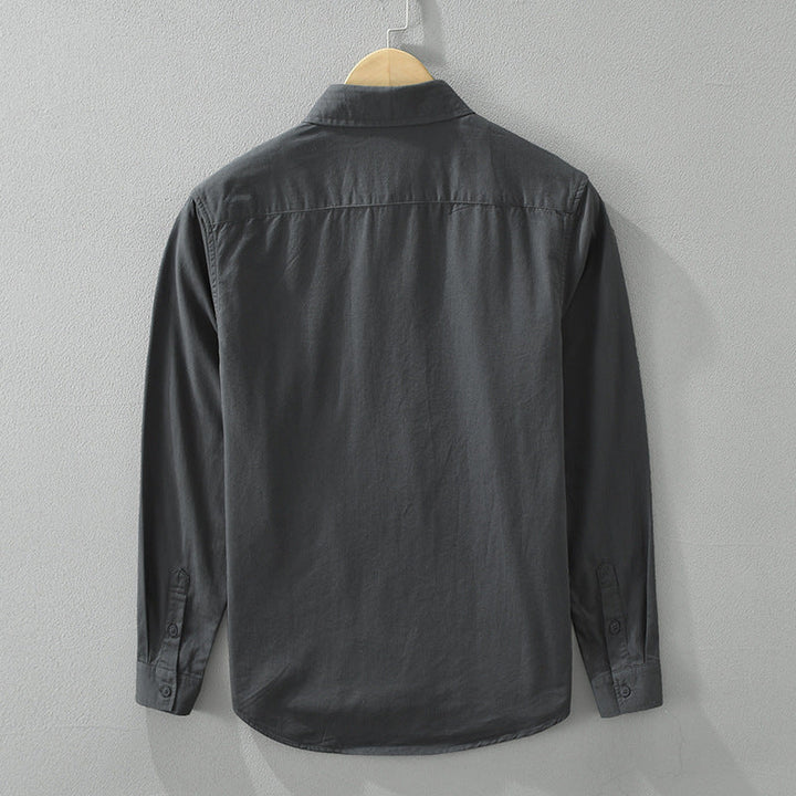 Men's Cotton Colour Block Long Sleeve Shirt