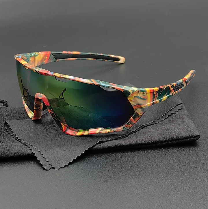Sports Wraparound Sunglasses - Polarized Cycling & Running Shades