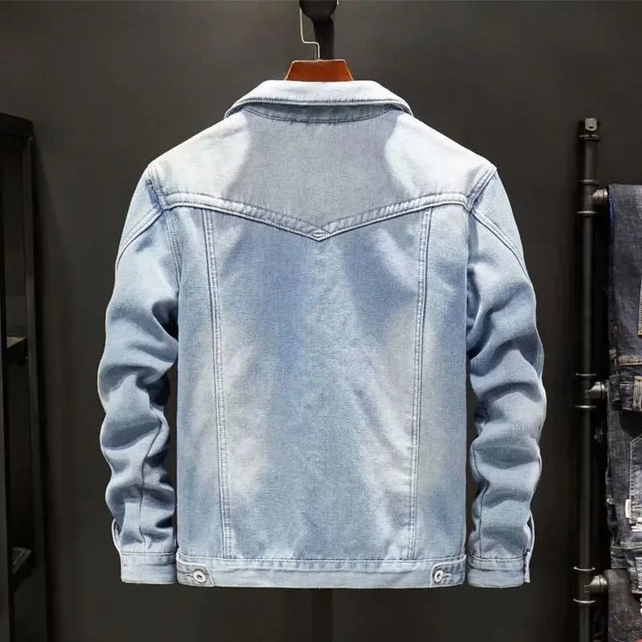 Men’s Sherpa-Lined Denim Jacket | Warm Fleece Lined Jean Jacket