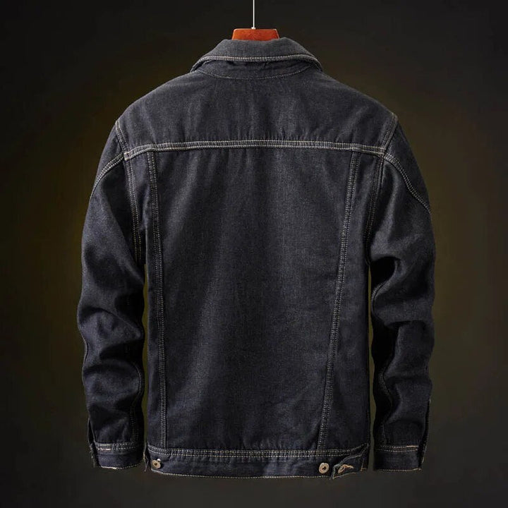 Men’s Sherpa-Lined Denim Jacket | Warm Fleece Lined Jean Jacket