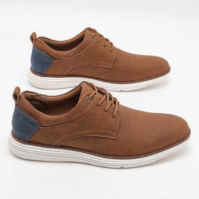 Men's Casual Comfortable Leather Derby Shoes