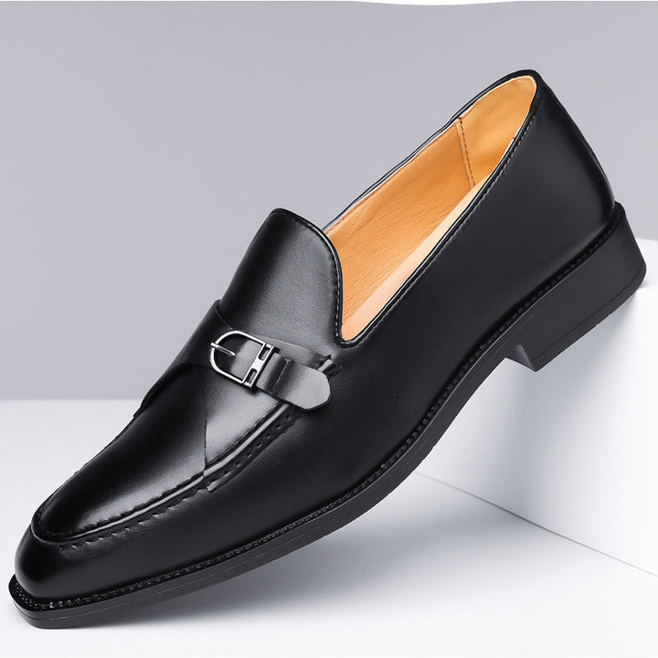 Men’s Buckle Strap Genuine Leather Loafers