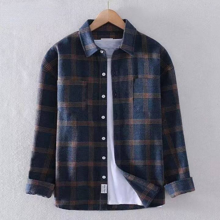 Men's Brushed Plaid Classic Flannel Shirt