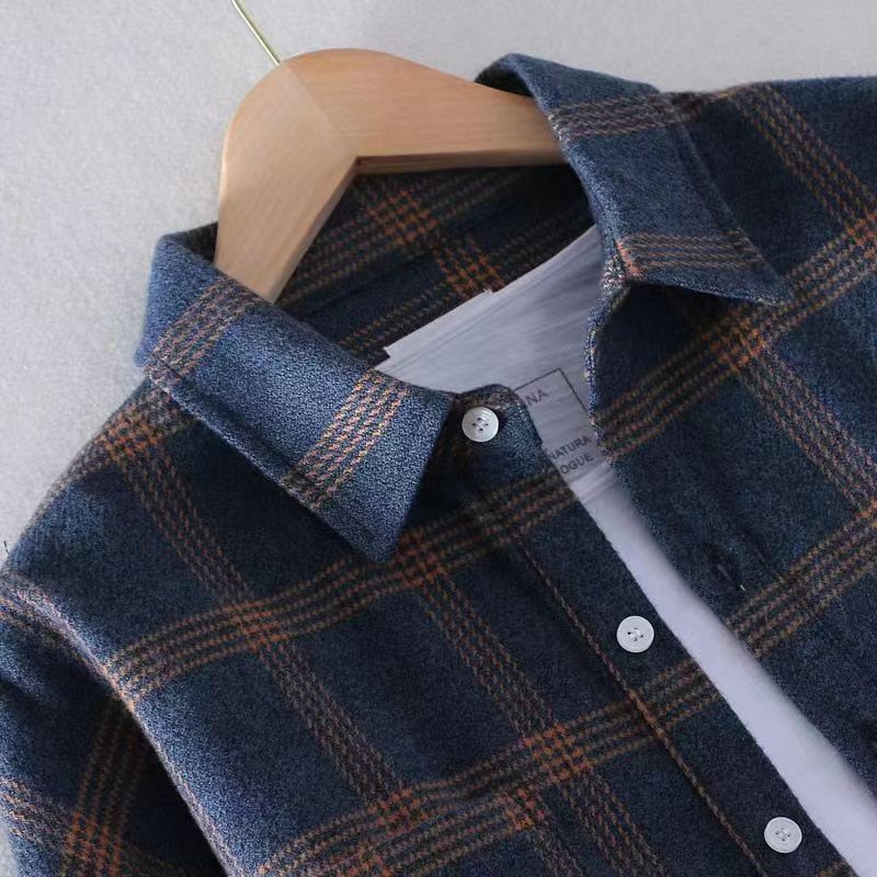 Men's Brushed Plaid Classic Flannel Shirt