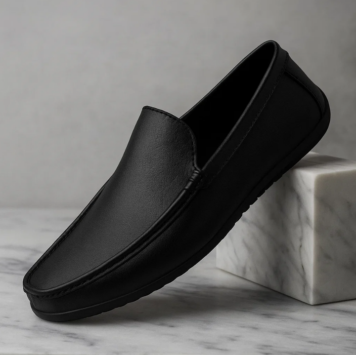Men's Genuine Leather Classic Slip-On Loafers