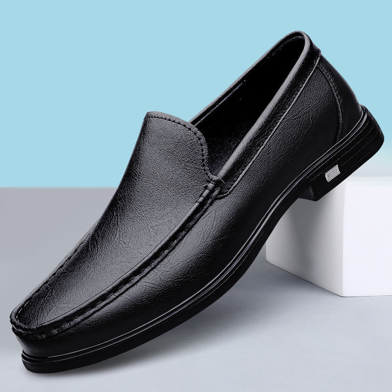 Men’s Genuine Leather Loafers – Classic Slip-On Dress Shoes