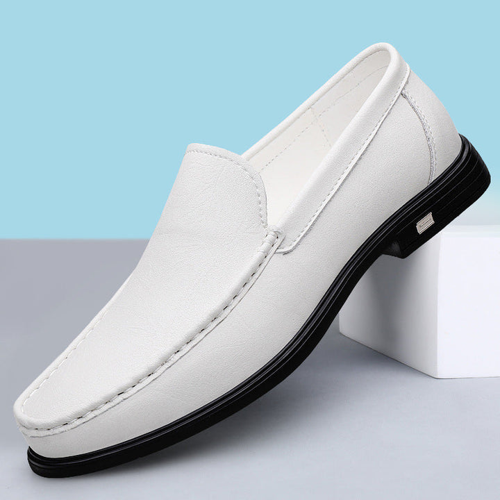 Men’s Genuine Leather Loafers – Classic Slip-On Dress Shoes