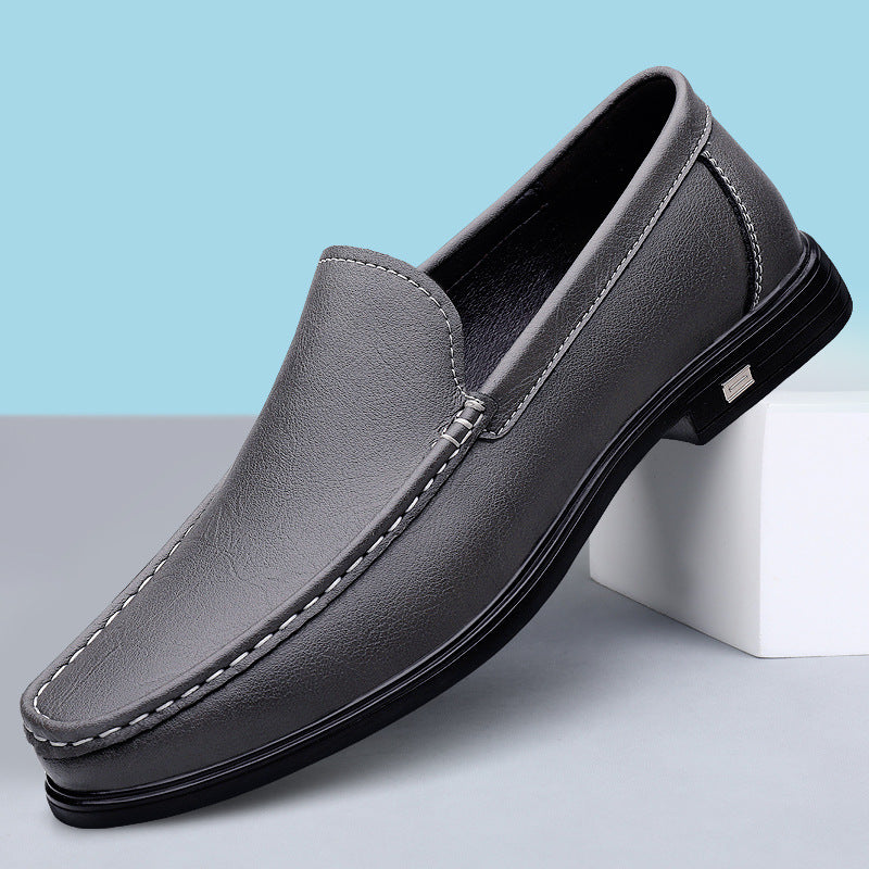 Men’s Genuine Leather Loafers – Classic Slip-On Dress Shoes