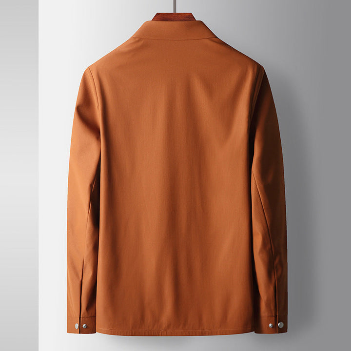 Men’s Zip-Up Harrington Jacket | Lightweight Lined Casual Jacket