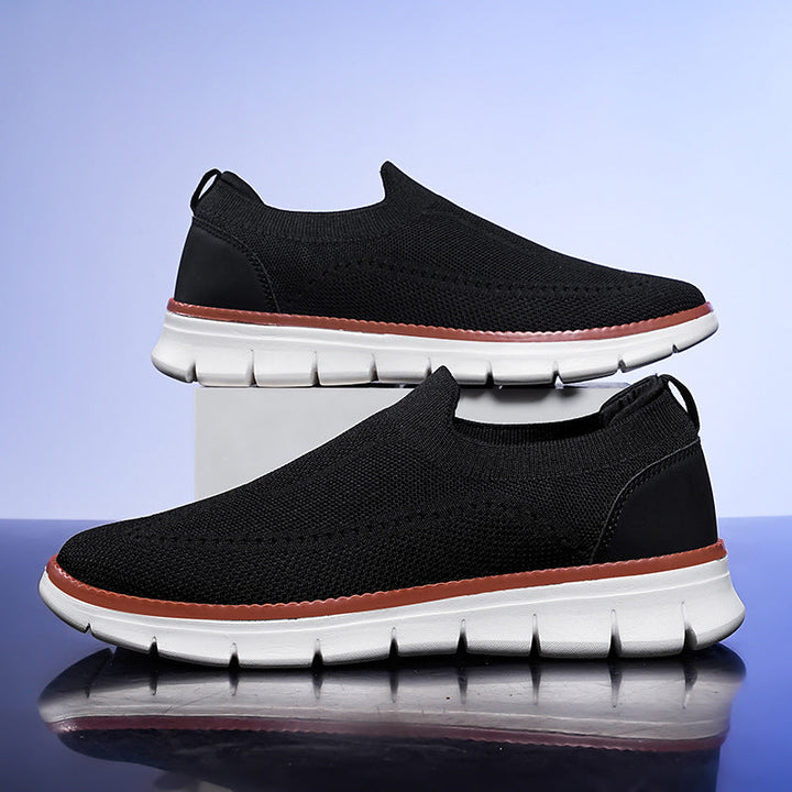 Men’s Slip-On Knit Sneakers | Lightweight Breathable Walking Shoes