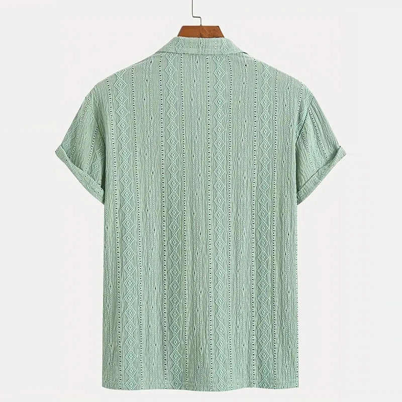 Men’s Summer Knit Polo – Breathable Short Sleeve Shirt