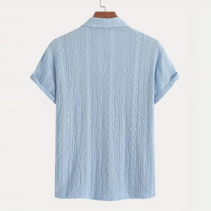 Men’s Summer Knit Polo – Breathable Short Sleeve Shirt