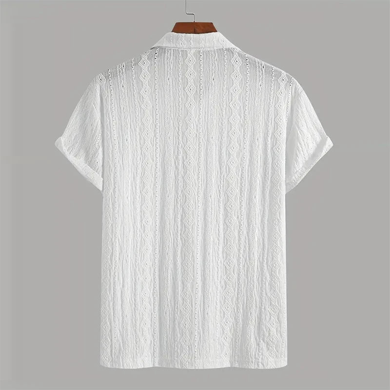 Men’s Summer Knit Polo – Breathable Short Sleeve Shirt